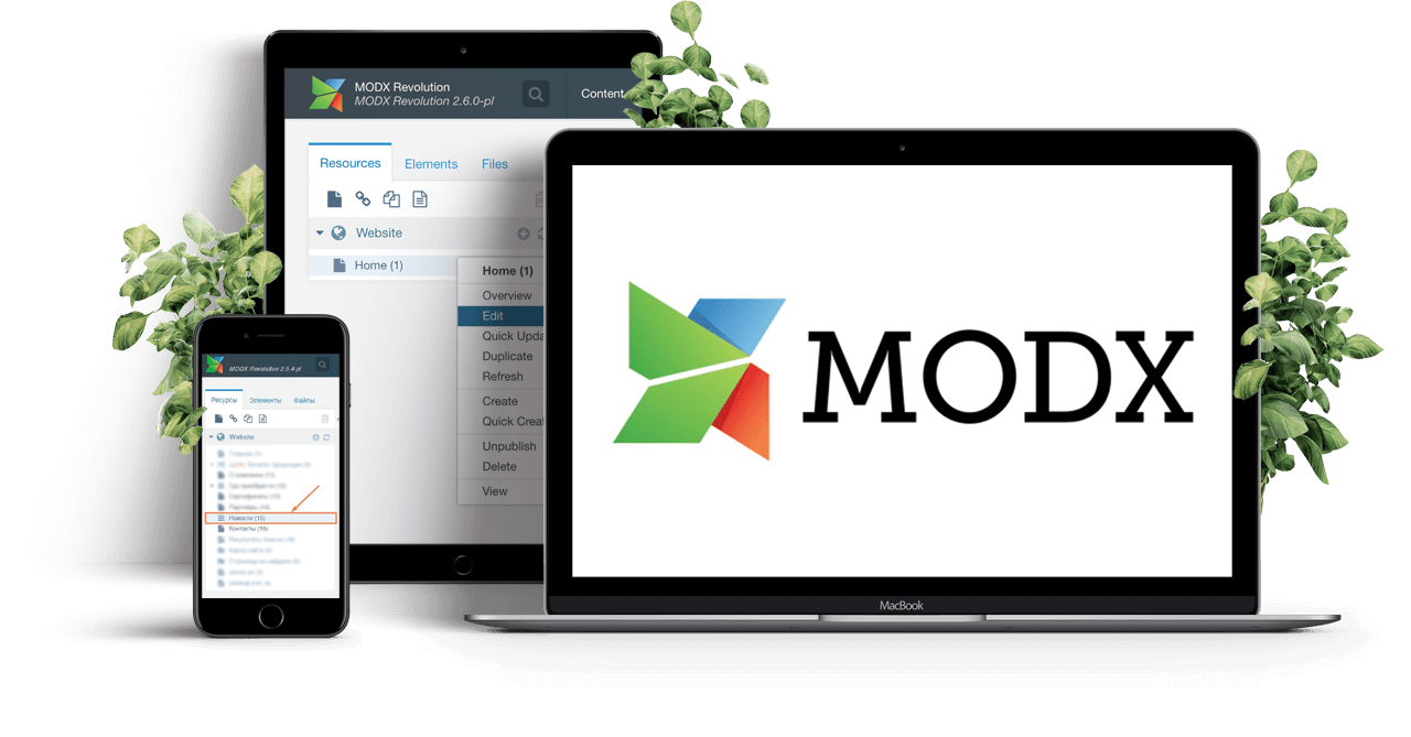 MODx система управления