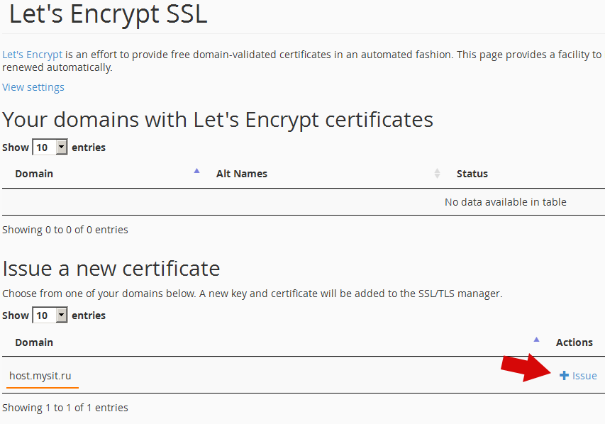 Free SSL installation