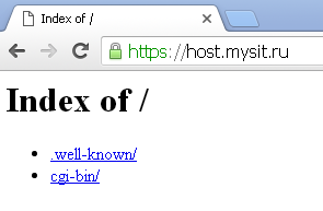 SSL site